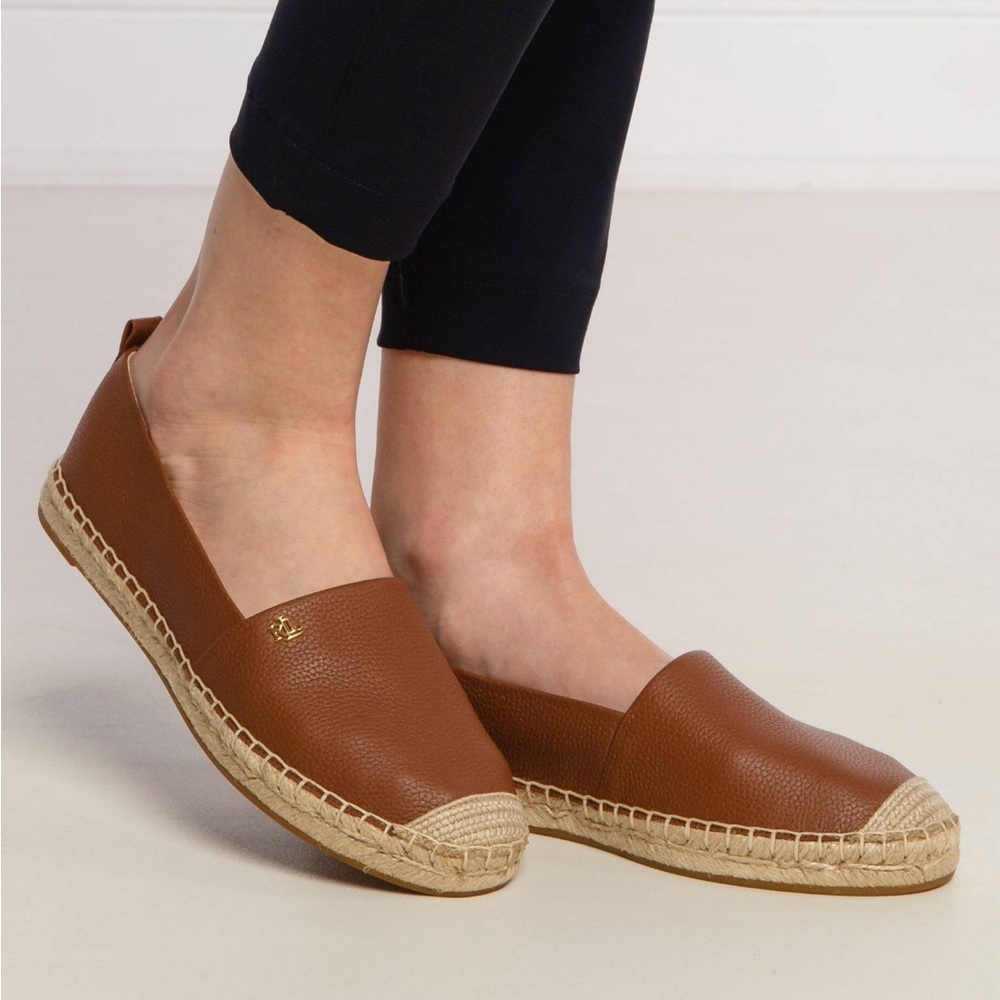 Brown Espadrille Flats